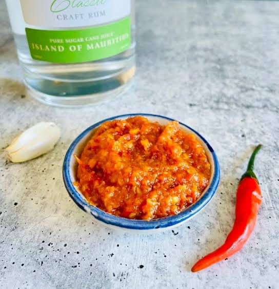 Homemade Seychelles chili paste